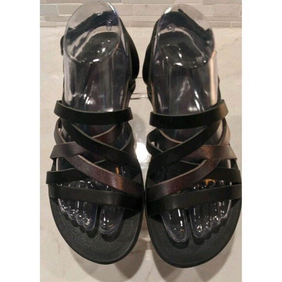 Women's OluKai Awe 'Awe Full Grain Leather Straps Hawaiian Sandals Size 8 - Picture 4 of 14